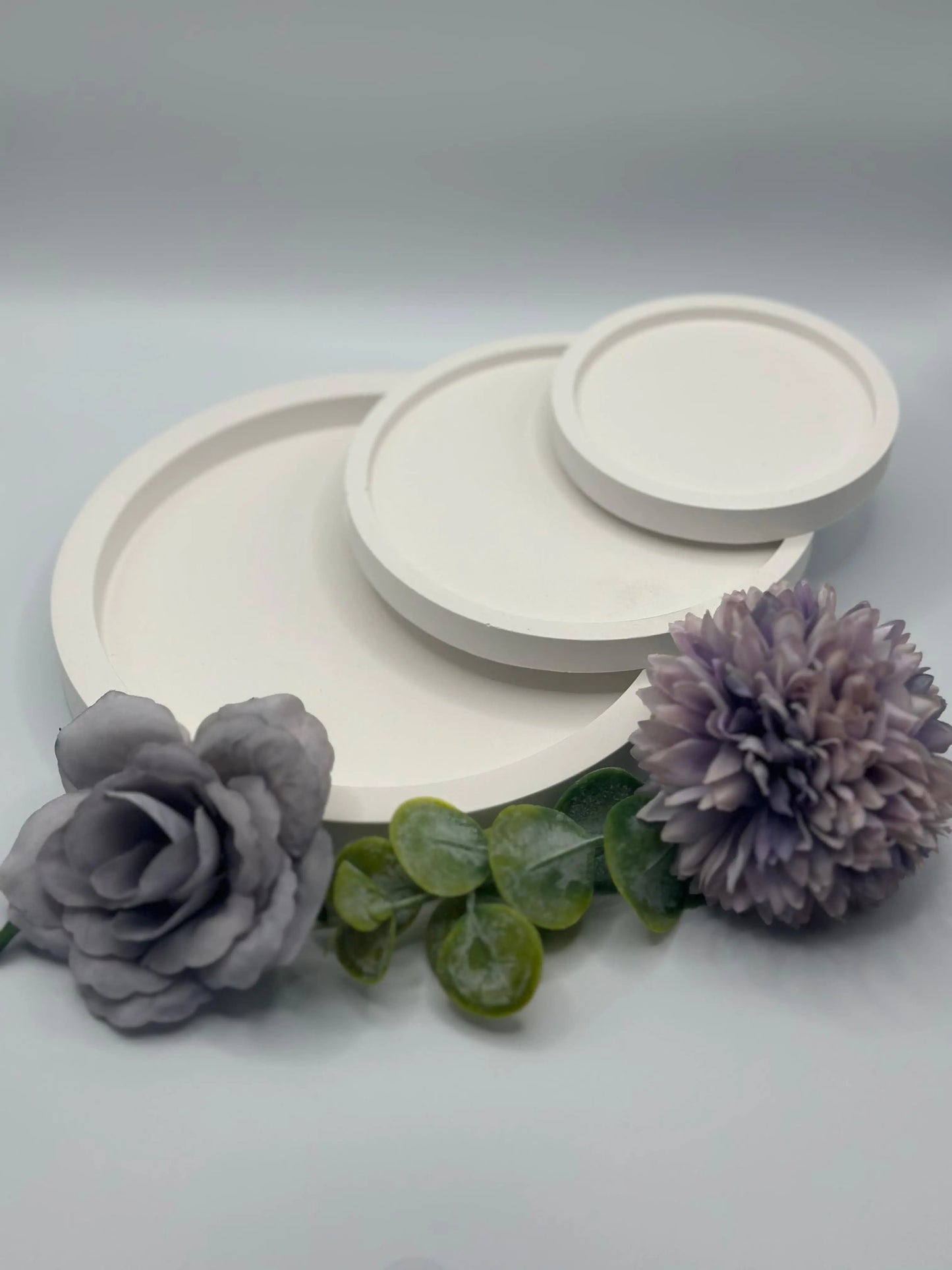 3-teilige Dekoteller-Set Ø 14,5cm, Ø 10,8cm, Ø 8cm Herzberg Crafts