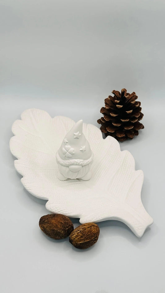 blattförmiges Dekotablett aus Keracraft Herzberg Crafts