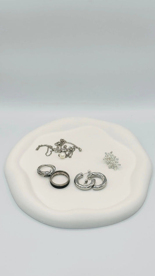 Keracraft Dekotablett mit unregelmäßigem Rand Herzberg Crafts