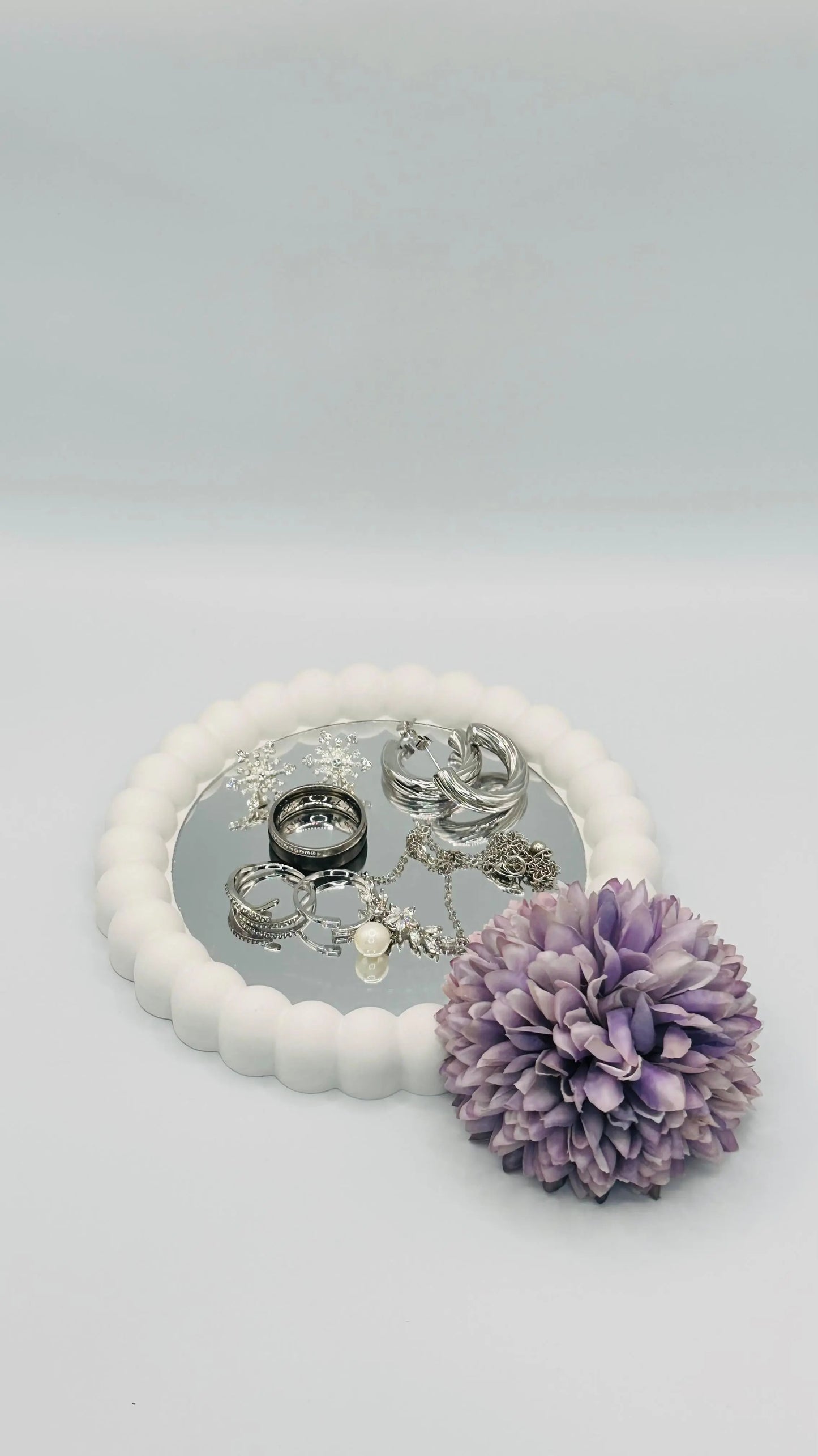 Keracraft Spiegel-Untersetzer mit Blasenrand Herzberg Crafts