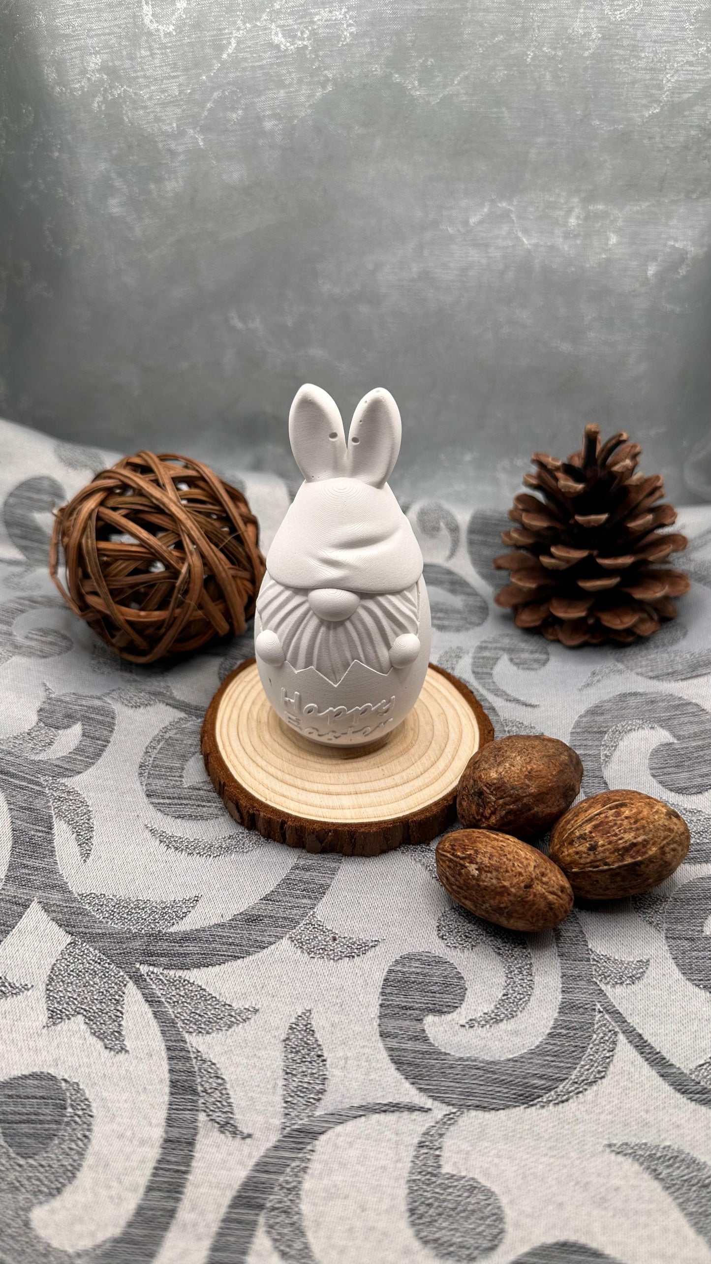 Keracraft Osterhase im Ei mit Schriftzug Happy Easter Herzberg Crafts