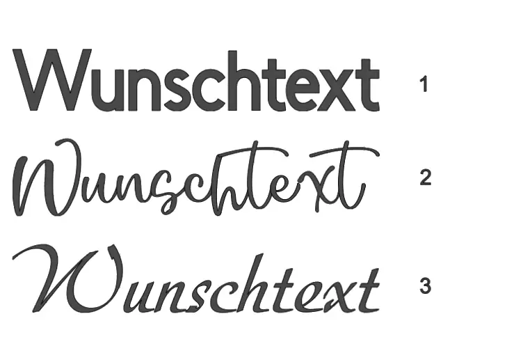 3 Schriftarten für die Personalisierung Herzberg Crafts